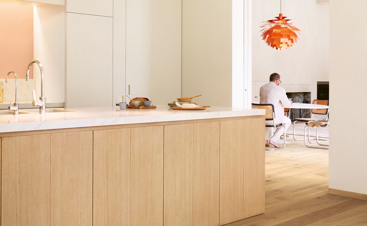 Quick-Step Cascada Cappuccino Blonde engineered oak flooring kitchen Northern Beaches