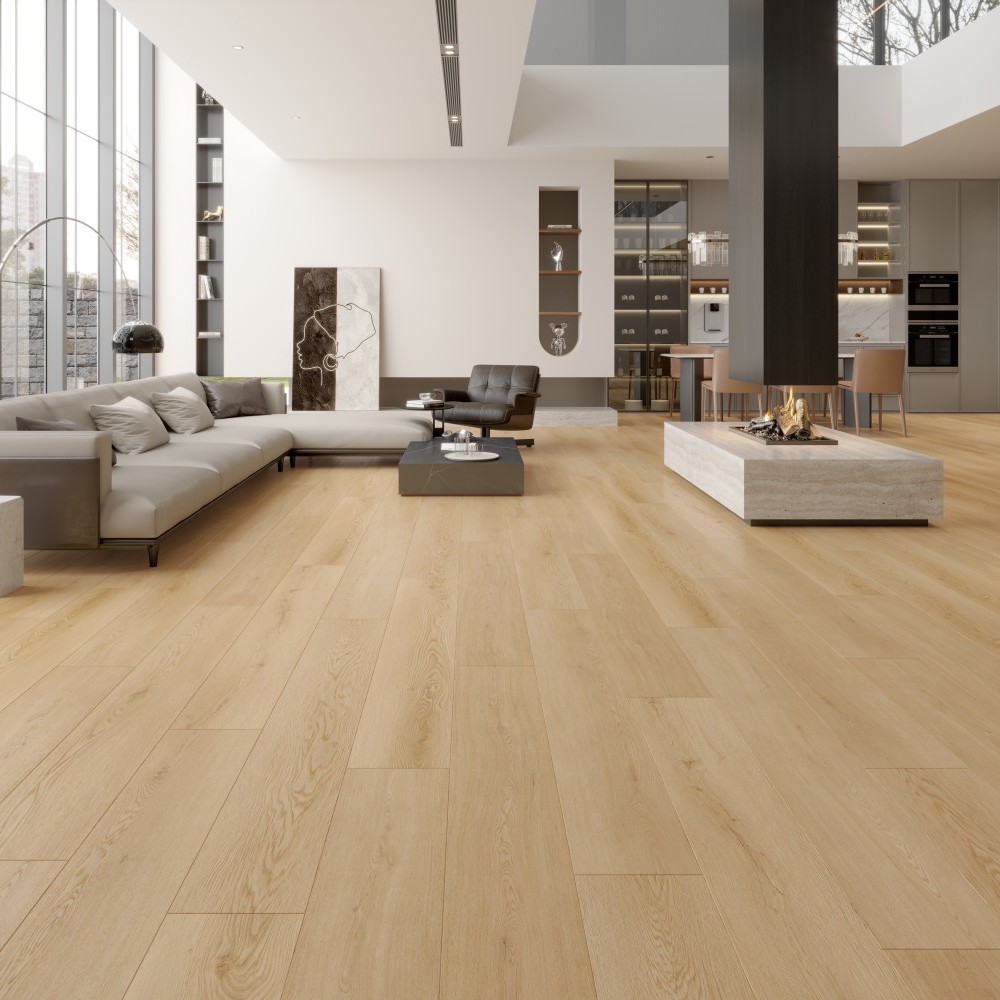 Swish European Oak engineered flooring open plan living