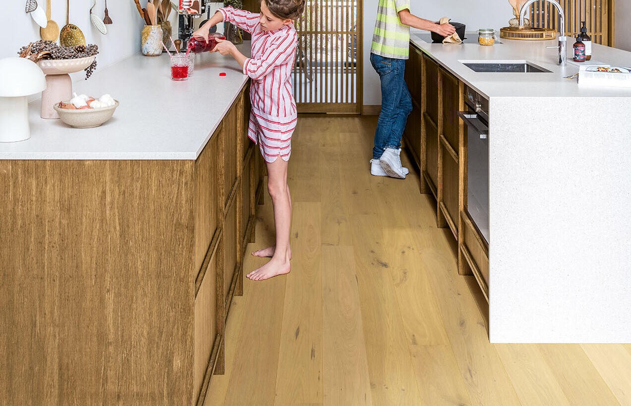 Quick-Step Cascada engineered oak timber flooring kitchen Northern Beaches