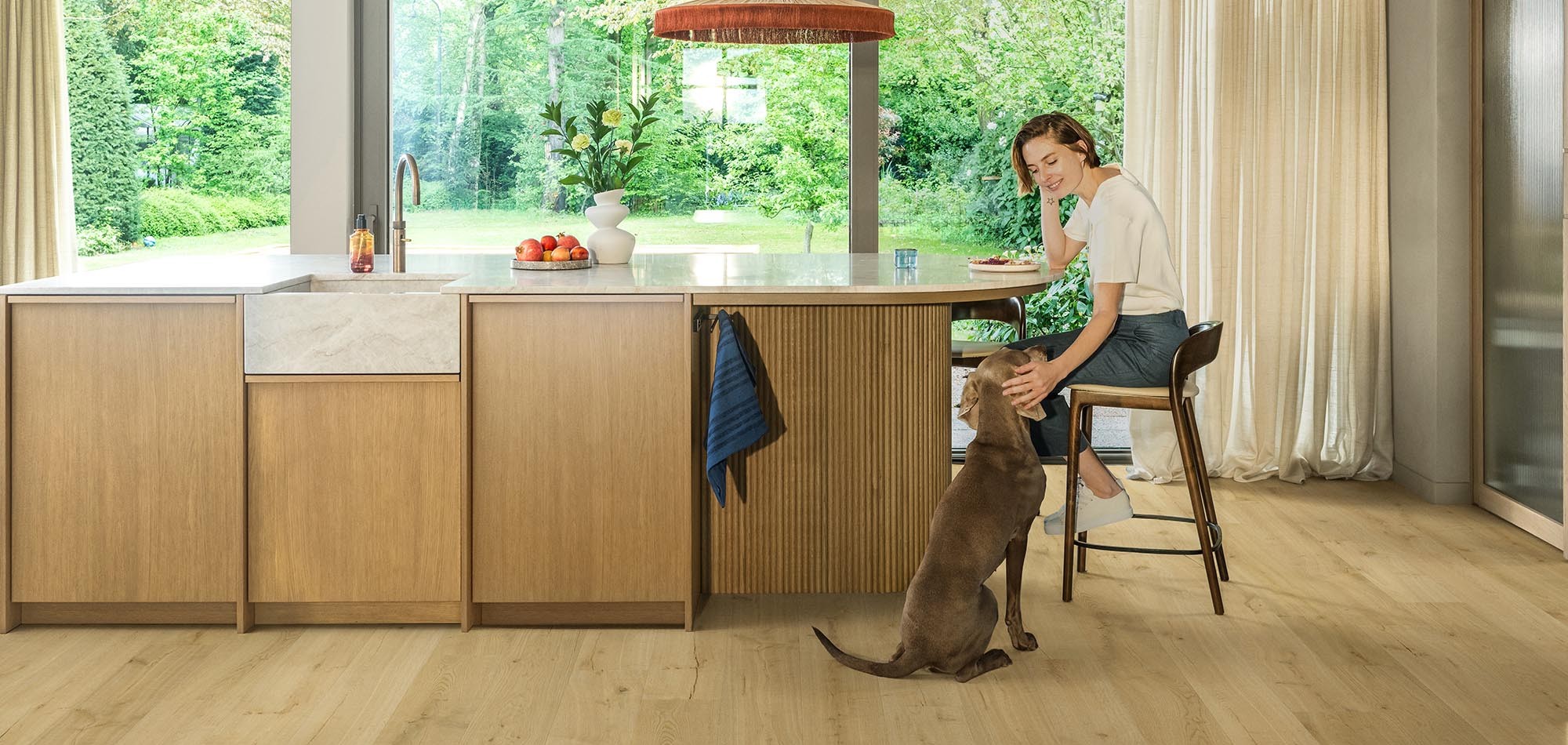 Quick-Step Impressive Ultra Almond Oak laminate flooring kitchen Northern Beaches